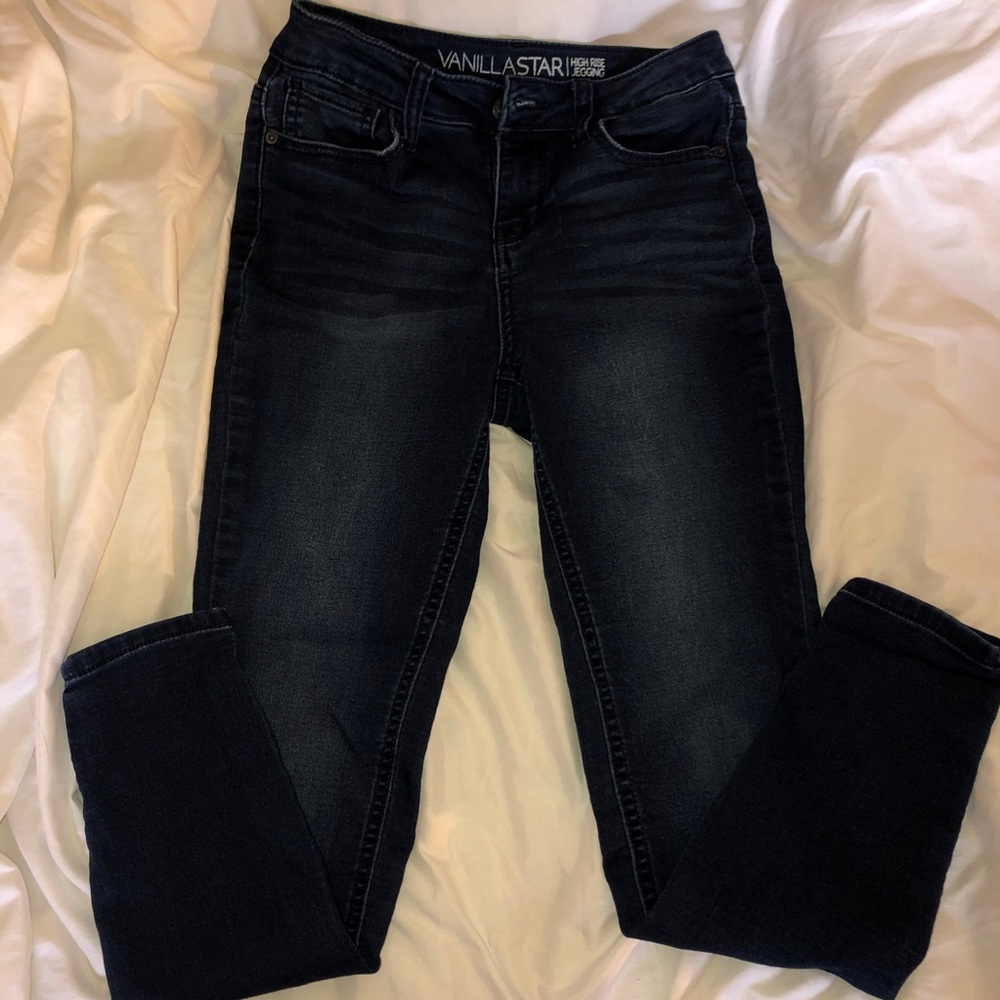 Dark Blue High Rise Jegging